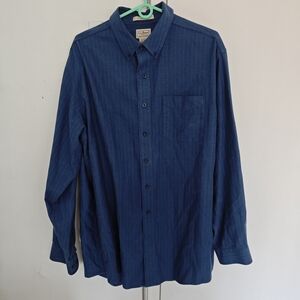 VTG L.L.Bean Men's Blue Shirt